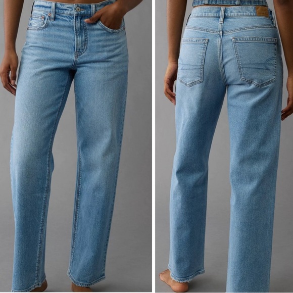 American Eagle AE Strigid High-Waist Stovepipe Jean Women’s Size 4 Distressed - Picture 1 of 11